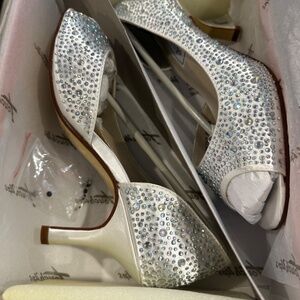 Women's Touch Ups 'The Greta" Rhinestone Encrusted Size 6.5 *HOLIDAY READY 🍸